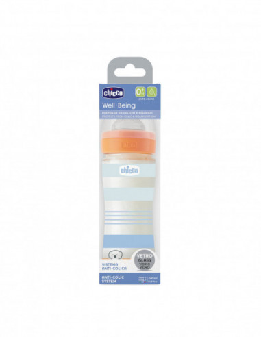 Chicco Biberon Wb Vetro Azzurro Da...