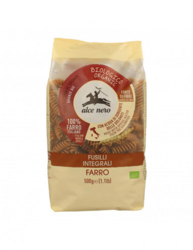 Fusilli 100% Farro Integrale Bio 500 G