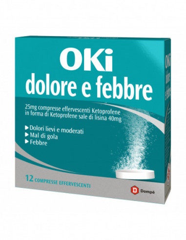 Oki Dolore E Febbre 12 Cpr Eff 25 Mg
