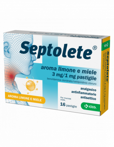 Septolete 16 Pastiglie 3 Mg + 1 Mg...