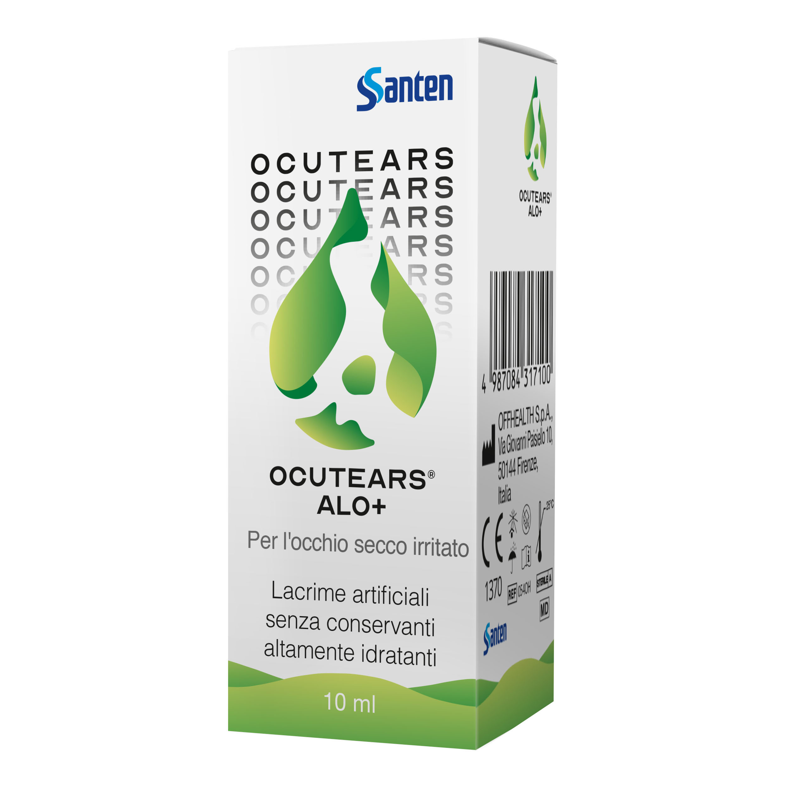 Occhi secchi rimedi Ocutears alo+ 0,4% pfmd 10 ml Granfarma