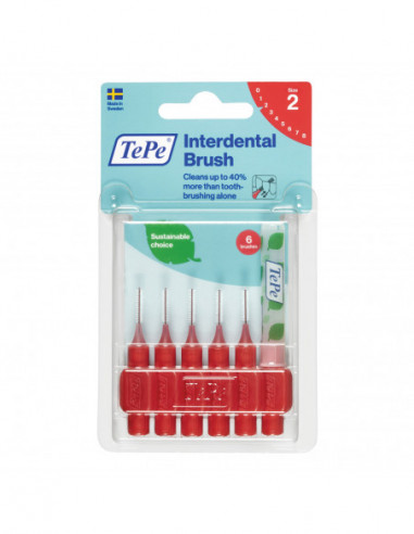 Tepe Scovolino Rosso 0,5mm 6 Pezzi