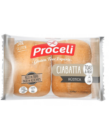 Proceli Ciabatta Rustica 2 Pezzi Da 60 G