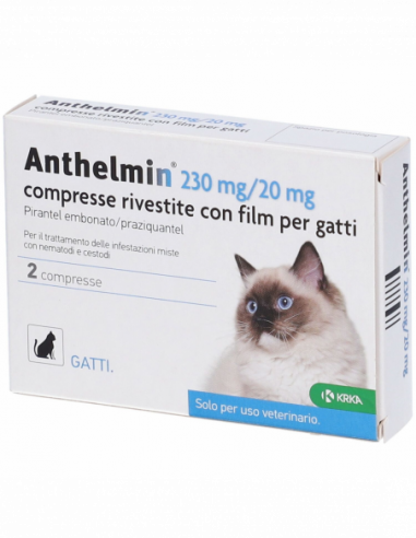 Anthelmin 2 Cpr 230 Mg + 20 Mg Gatti
