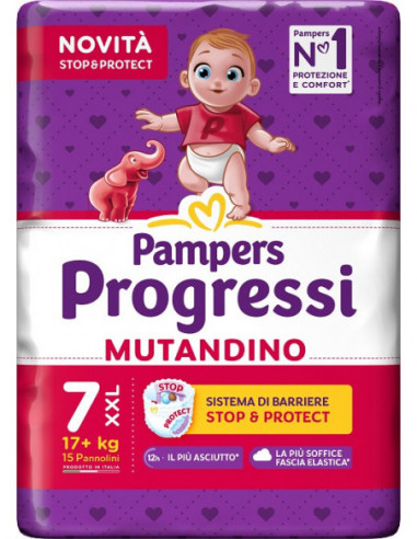 Pampers Progressi Mutandino Xxl 15 Pezzi