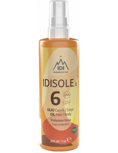 Idisole-it Spf6 Olio Corpo Capelli...
