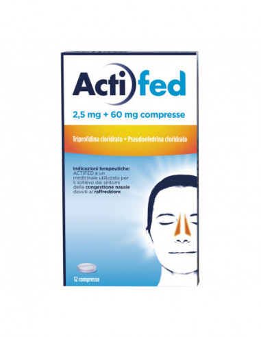 Actifed 12 Cpr 2,5 Mg + 60 Mg