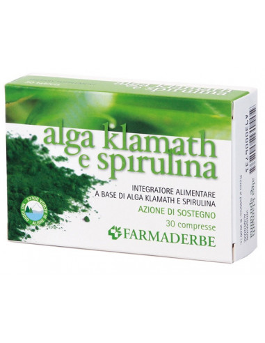 Alga Klamath E Spirulina 30 Compresse