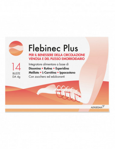 Flebinec Plus 14 Bustine 4 G