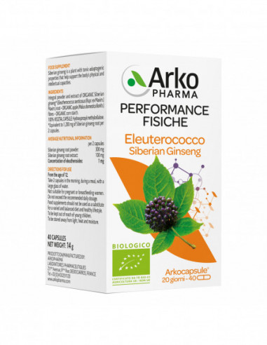 Arkocaps Eleuterococco Bio 40 Capsule