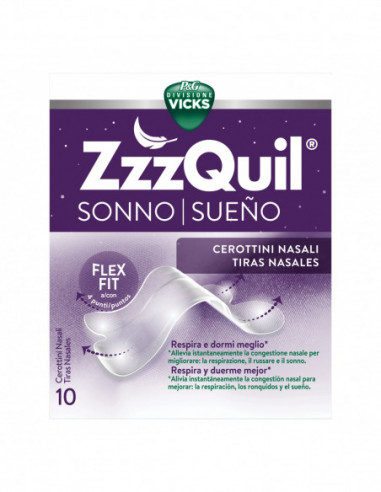 Cerotto Nasale Zzzquil 10 Pezzi