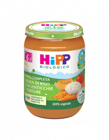 Hipp Crema Di Riso Con Lenticchie E...