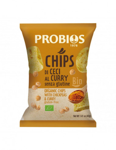 Probios Chips Ceci Curry 40 G
