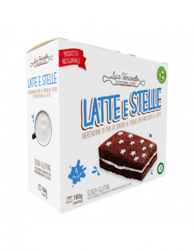Merendina Latte E Stelle 4 Pezzi Da 45 G