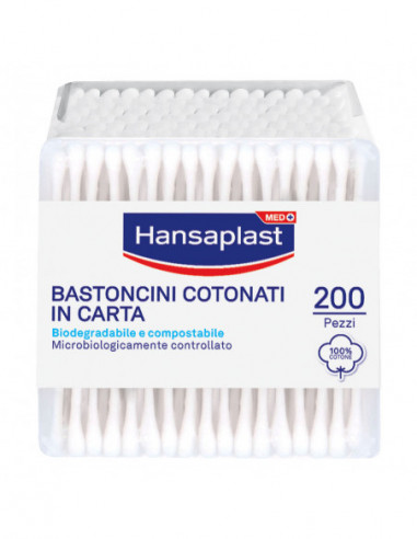 Hansaplast Bastoncini Cotone 200 Pezzi