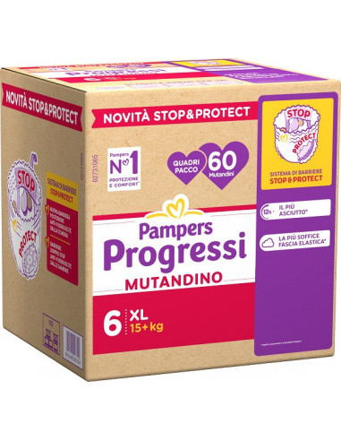 Pampers Progressi Mutandina Quadri Xl...