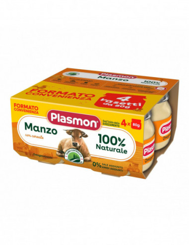 Plasmon Omogeneizzato Manzo 4 X 80 G