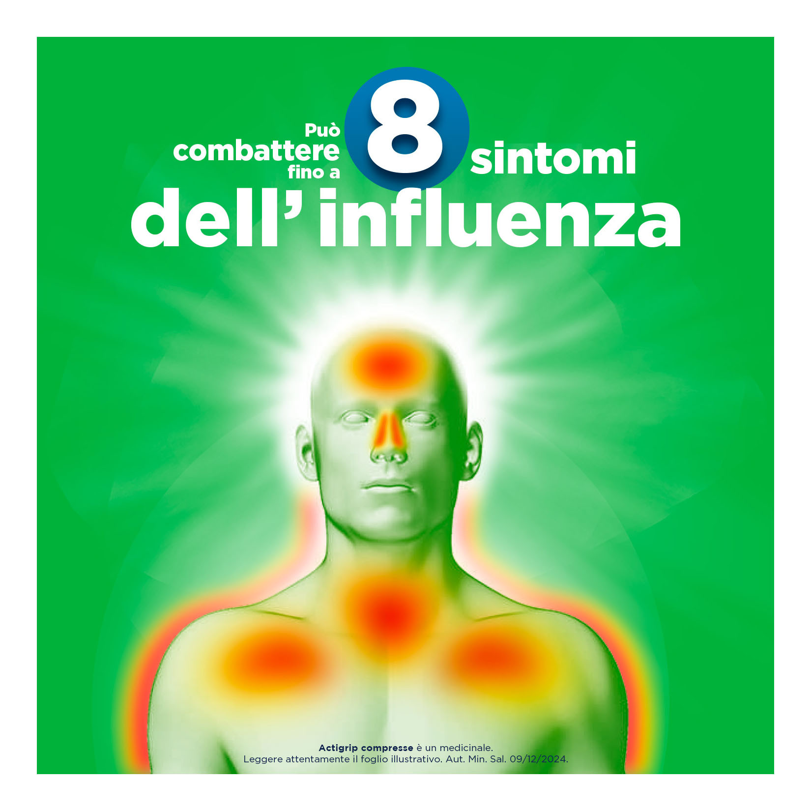 RIMEDIO PER FEBBRE E RAFFREDDORE ACTIGRIP 12 COMPRESSE 60 MG 2,5