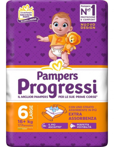 Pampers Progressi Xl 17 Pezzi