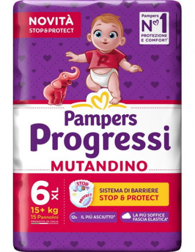 Pampers Progressi Mutandina Xl Cp 15...