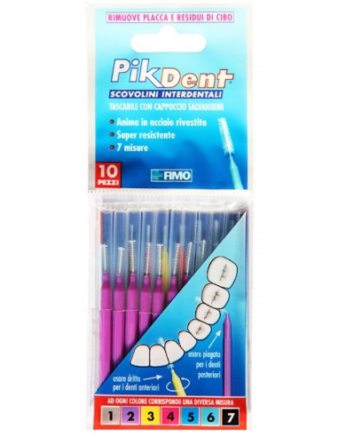 Pikdent Stuzzicolino 2 Viola 10 Pezzi