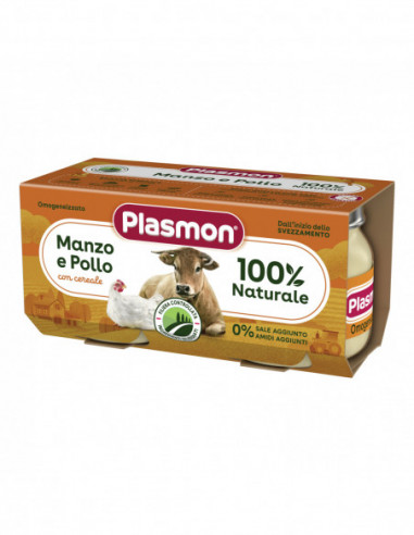Plasmon Omogeneizzato Manzo/pollo 80...