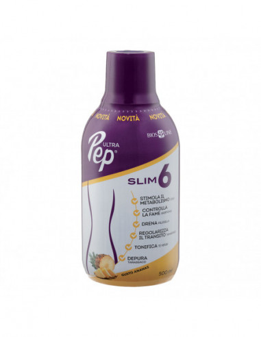 Ultra Pep Slim 6 Zero Ananas 500 Ml...