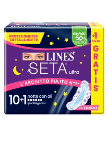 Lines Seta Ultra Assorbenti Notte Cp...