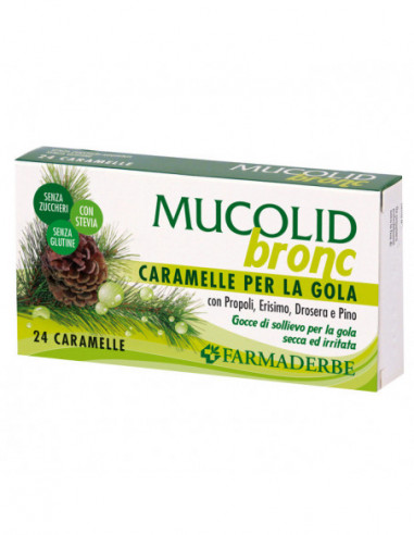 Mucolid Bronc Propoli&pino 24 Caramelle