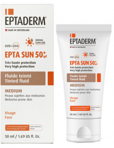 Epta Sun Spf50 Fluido Colorato 50 Ml