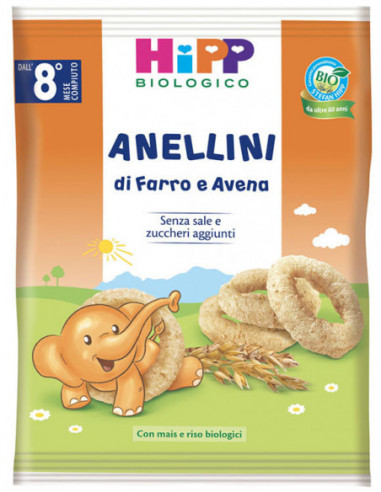 Hipp Bio Anellini Farro Avena 30 G