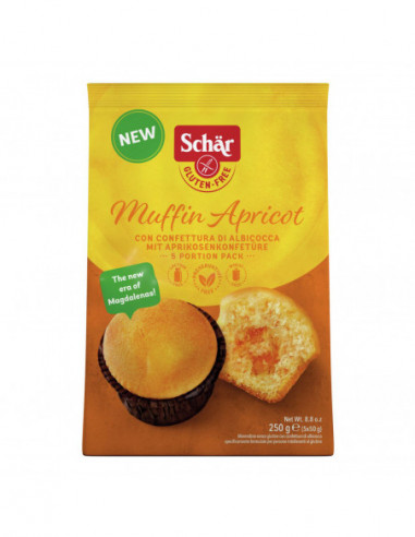 Schar Muffin Apricot 5 Pezzi Da 50 G