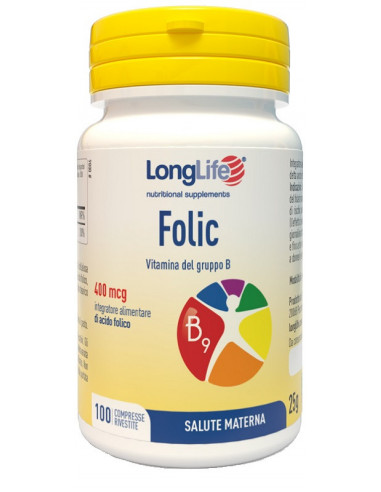 Longlife Folic 400 Mcg 100 Compresse