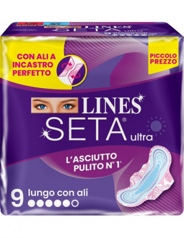 Lines Seta Ultra Assorbenti Lungo Ali...