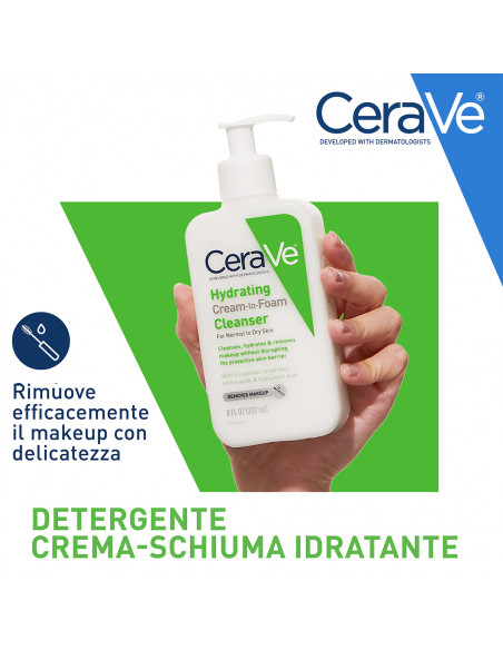 Cerave Detergente Idratante Viso Pelle Da Normale A Secca 236 Ml