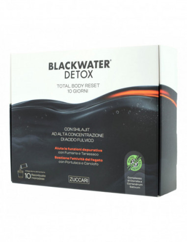 Black Water Detox 10 Buste Da 20 Ml