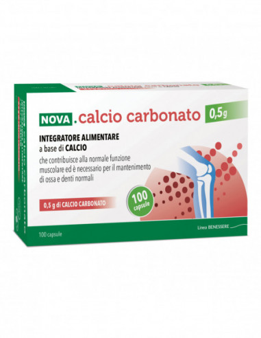 Nova Calcio Carbonato 0,5 G 100 Capsule