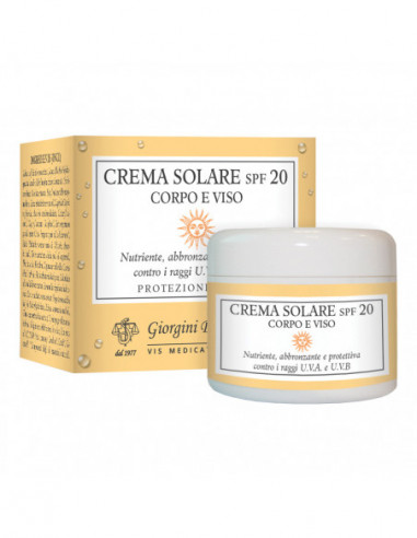 Crema Solare Spf 20 Corpo Viso 100 Ml