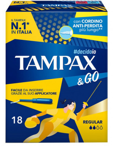 Tampax &go Regular 18 Pezzi