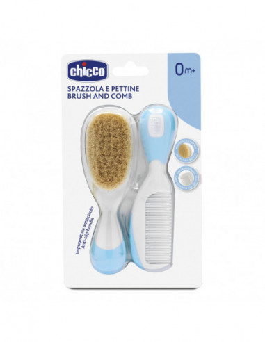 Chicco Spazzola + Pettine Azzurro