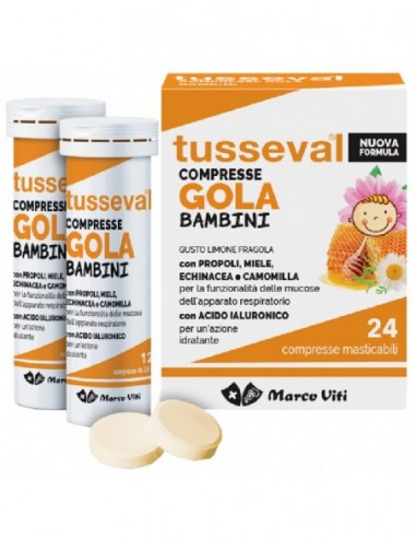 Tusseval Gola Bambini 24 Compresse