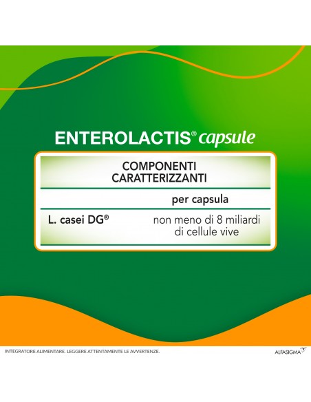 Enterolactis 20 Capsule 8 Miliardi Di Cellule Vive