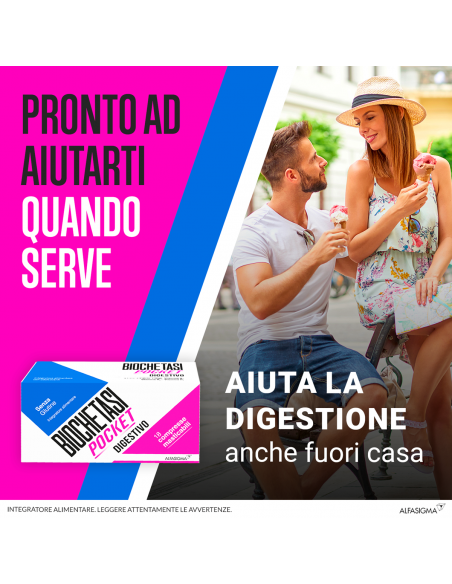Rimedio Per AciditÀ Di Stomaco Biochetasi Digestione Pocket 18 Compresse Masticabili