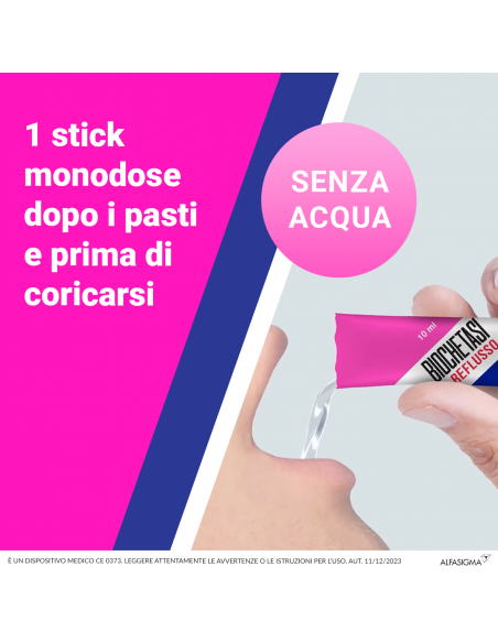 Rimedio Per Reflusso Gastro-esofageo Biochetasi Reflusso 20 Stick Aroma Arancia