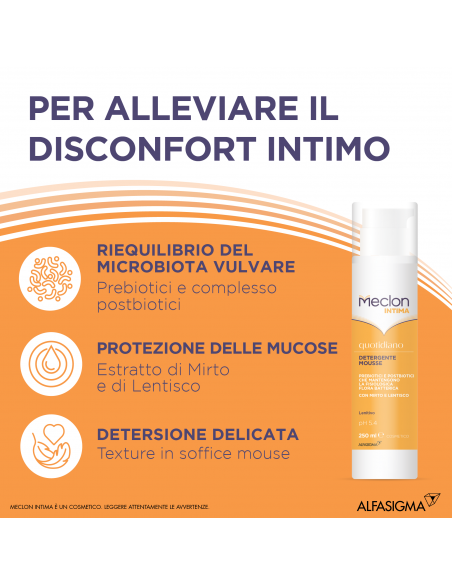 Meclon Intima Quotidiano Detergente Mousse 250 Ml