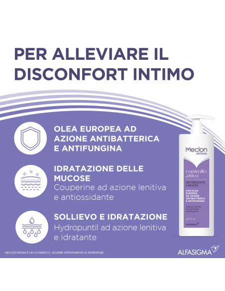 Meclon Intima Controllo Attivo Detergente Liquido 150 Ml