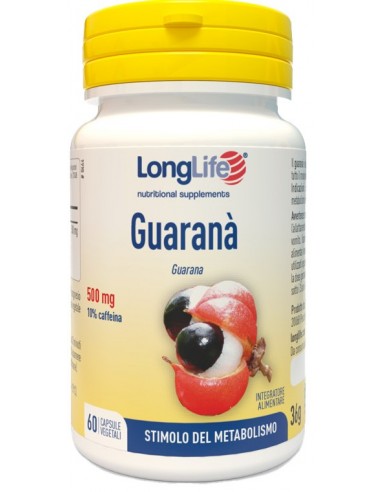 Longlife Guarana' 60 Capsule Vegetali