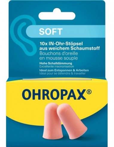 Ohropax Soft Tappi Auricolari 10 Pezzi