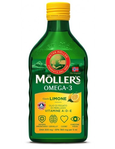 Moller's Omega 3 Olio Limone 250 Ml