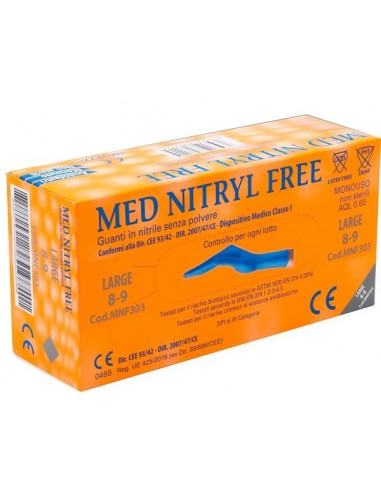 Guanti Nitrile Senza Polvere Large...